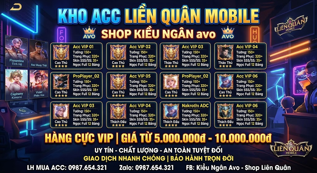 ACC NGON TỪ 5- 10 TRIỆU