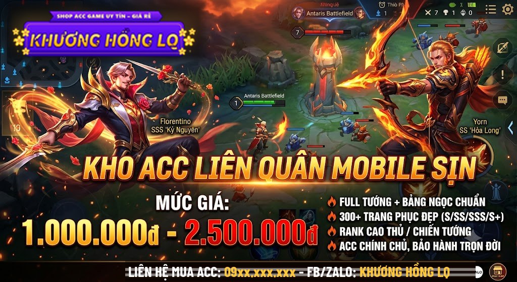 ACC 1 TRIỆU TỚI 2 TRIỆU 5