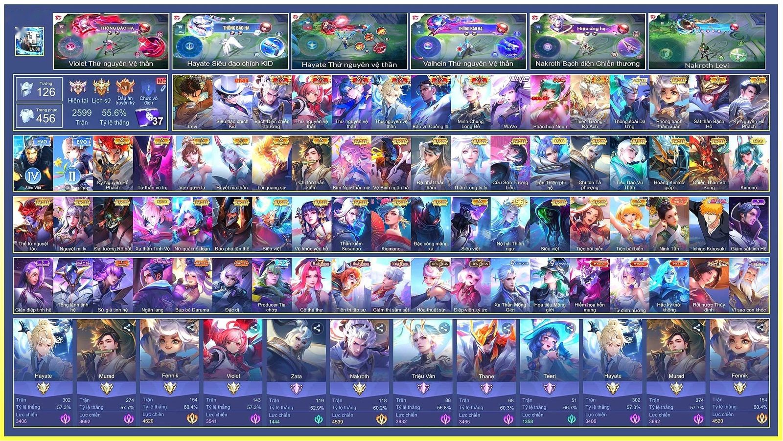 ACC 8 TRIỆU – NAK LEVI, KID, VIO VỆ THẦN