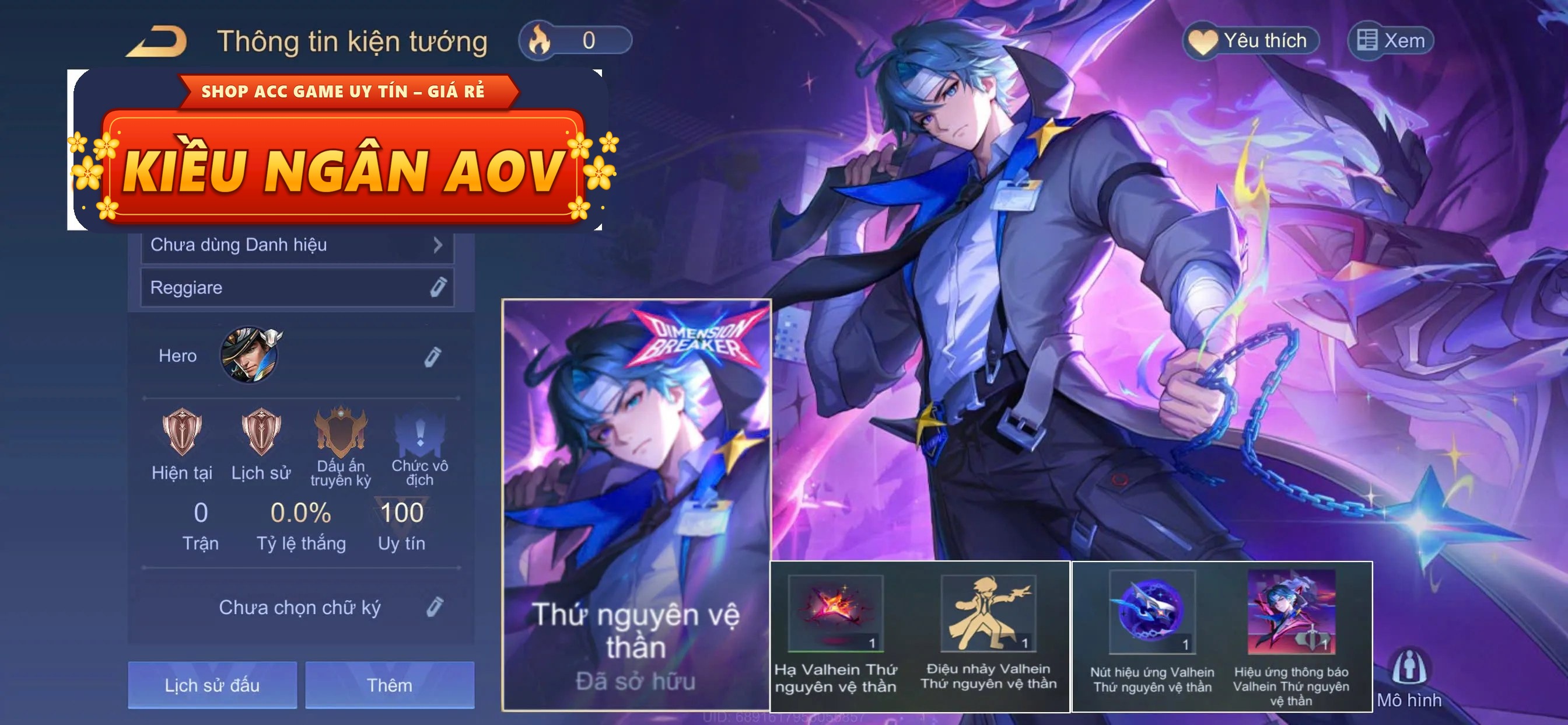 valhein thứ nguyên vệ thần