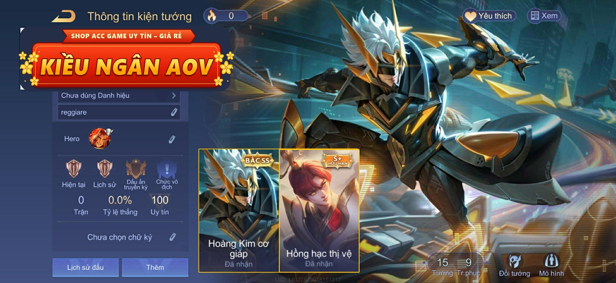 Enzo hồng hạc thị vệ,bijan hoàng kim cơ giáp