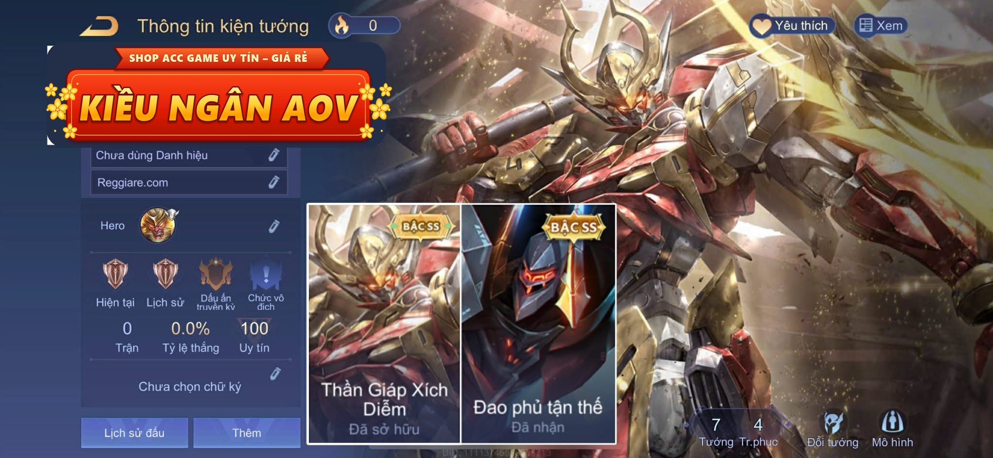 ngộ không thần giáp xích diễm,omen đao phủ tận thế