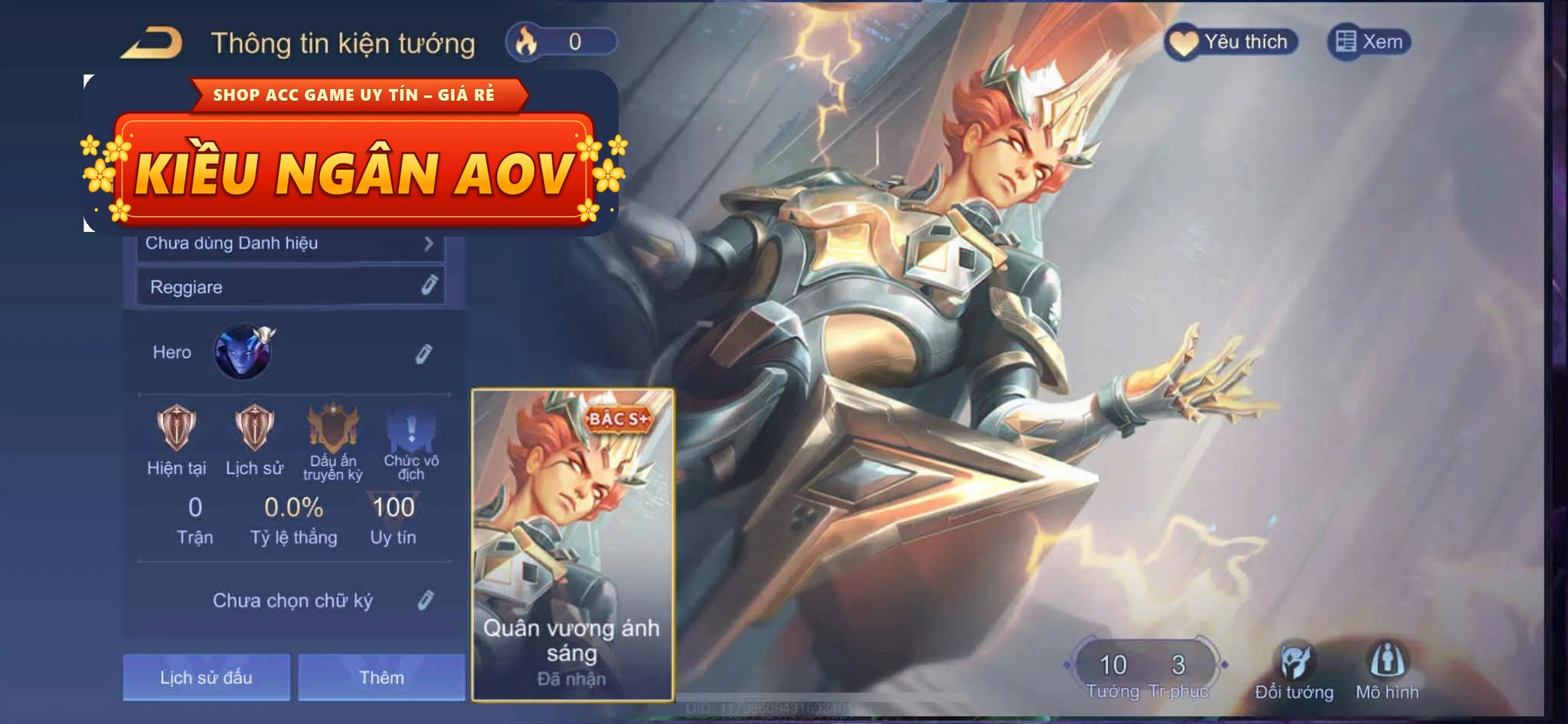 lorion quân vương ánh sáng